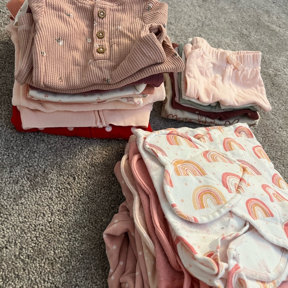 Baby Girl Newborn & 0–3M Bundle